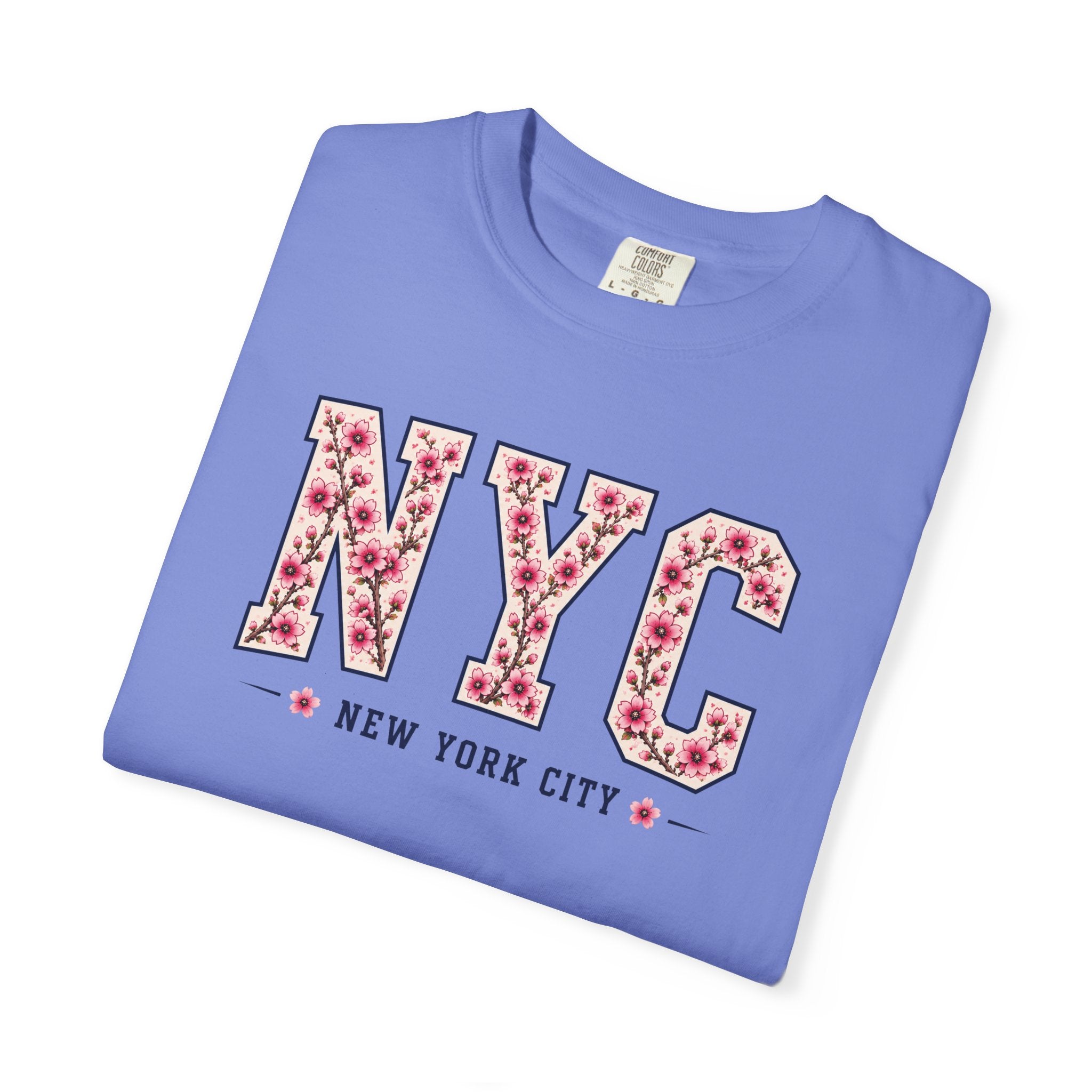 NYC Cherry Blossom T-Shirt — Floral New York City Tee