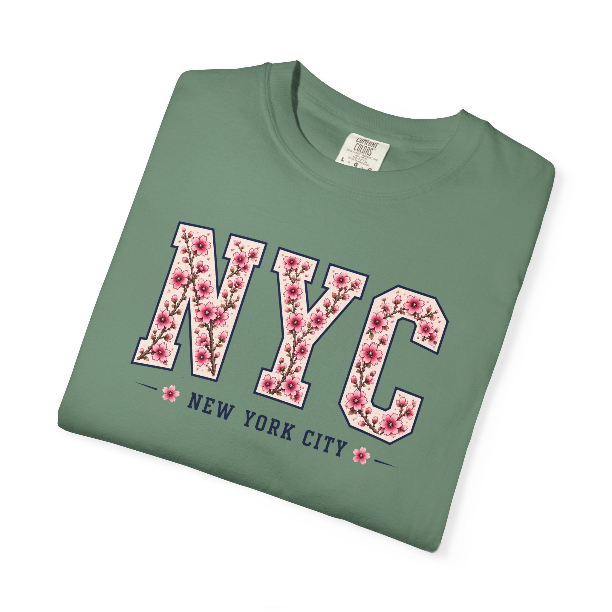 NYC Cherry Blossom T-Shirt — Floral New York City Tee
