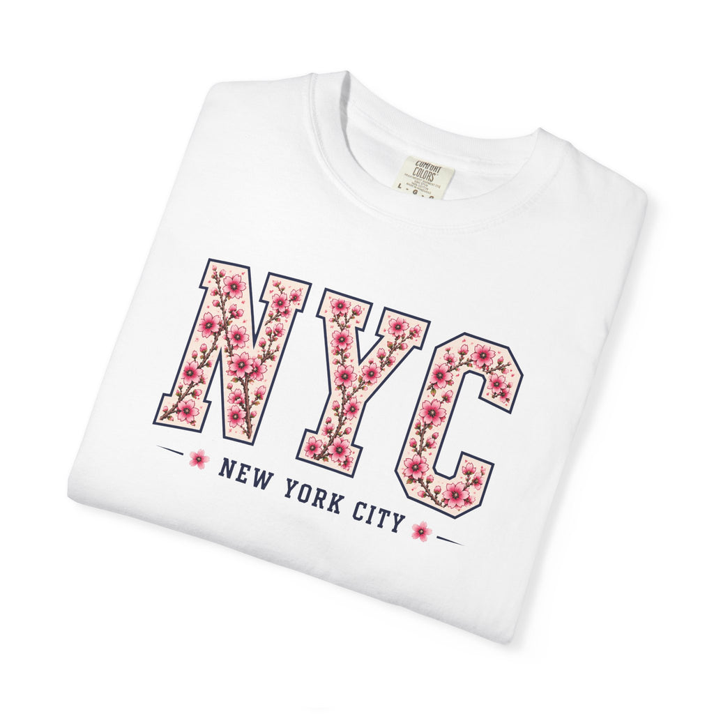NYC Cherry Blossom T-Shirt — Floral New York City Tee