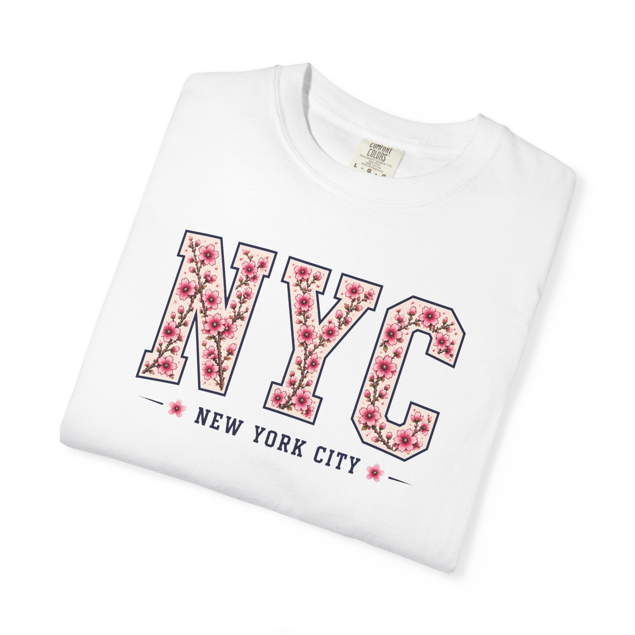NYC Cherry Blossom T-Shirt — Floral New York City Tee