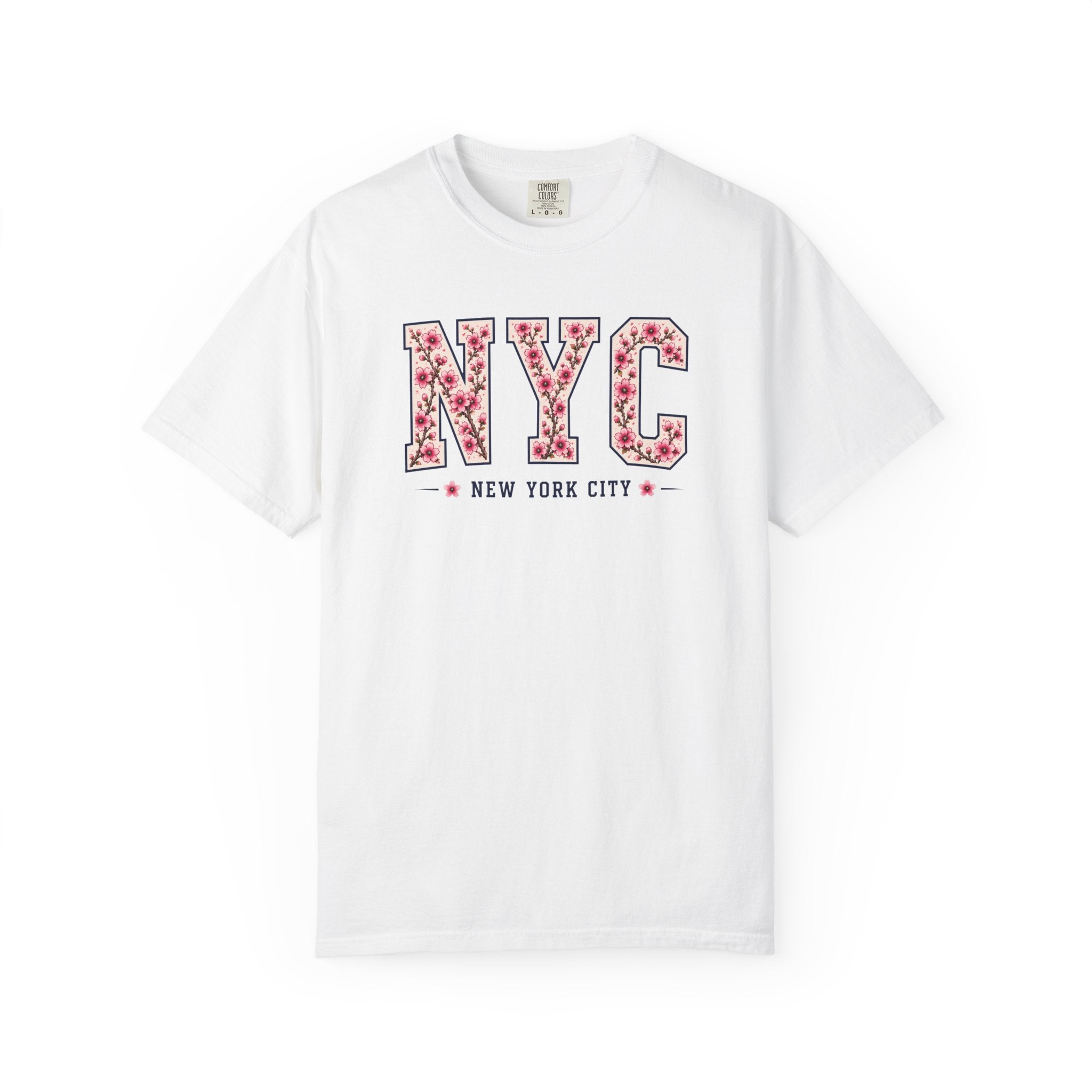 NYC Cherry Blossom T-Shirt — Floral New York City Tee