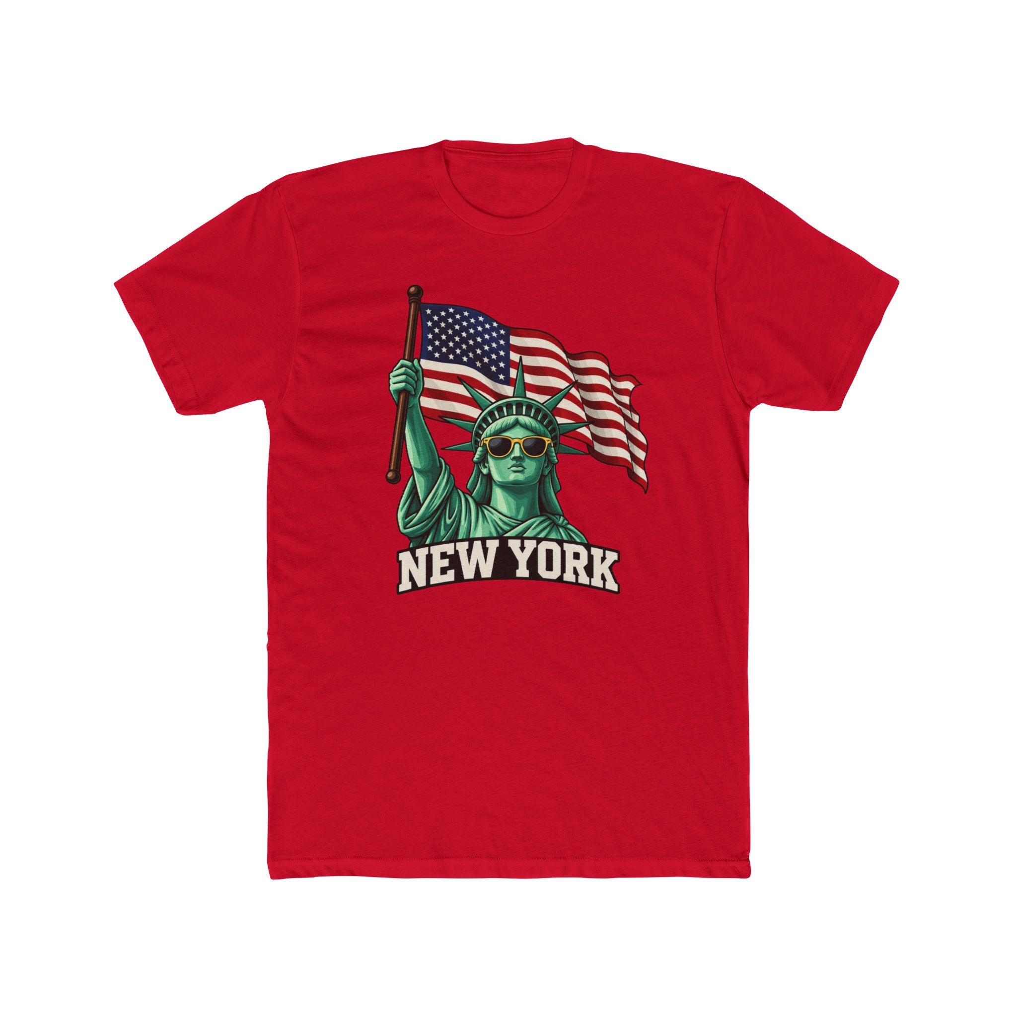 Men's Statue of Liberty American Flag Tee