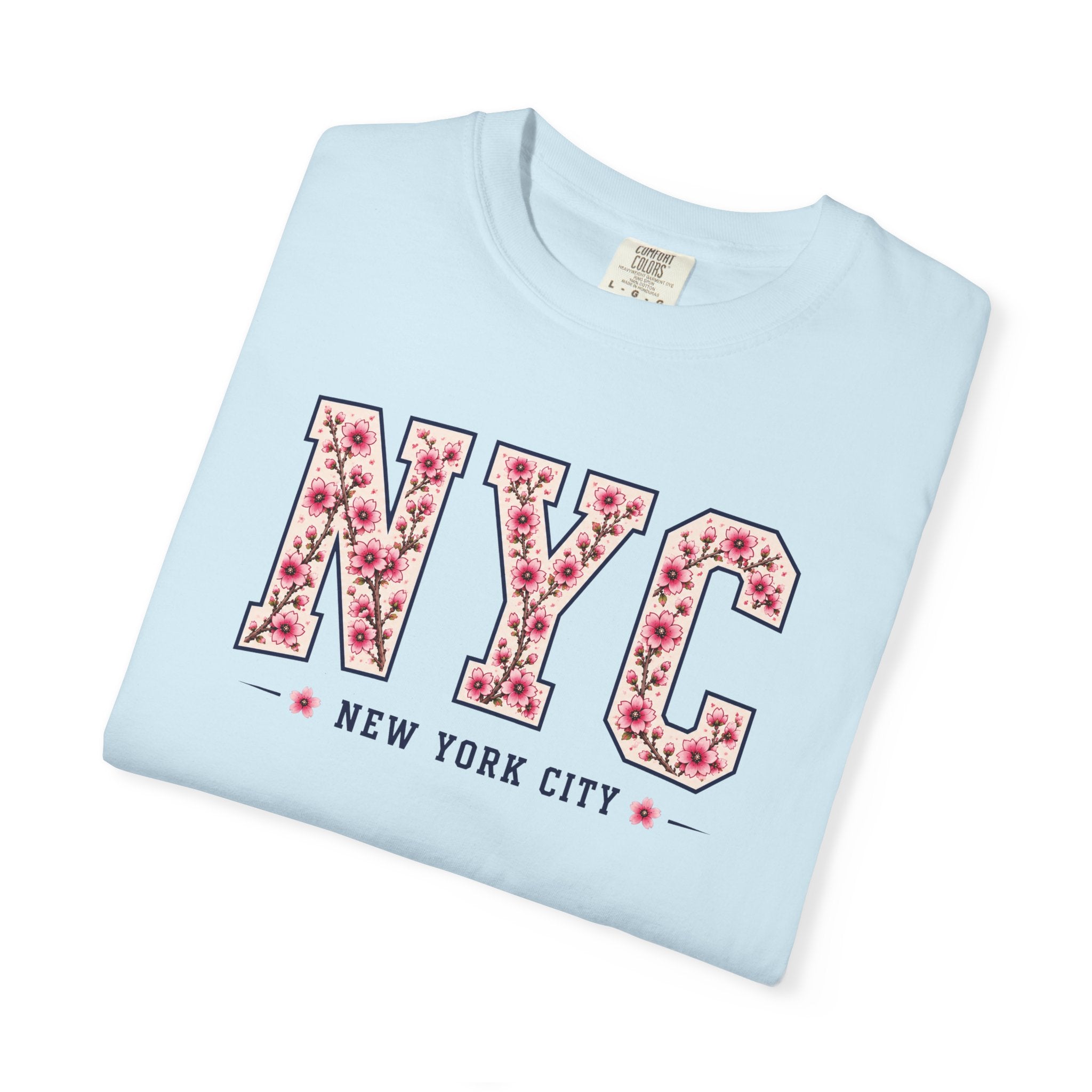 NYC Cherry Blossom T-Shirt — Floral New York City Tee