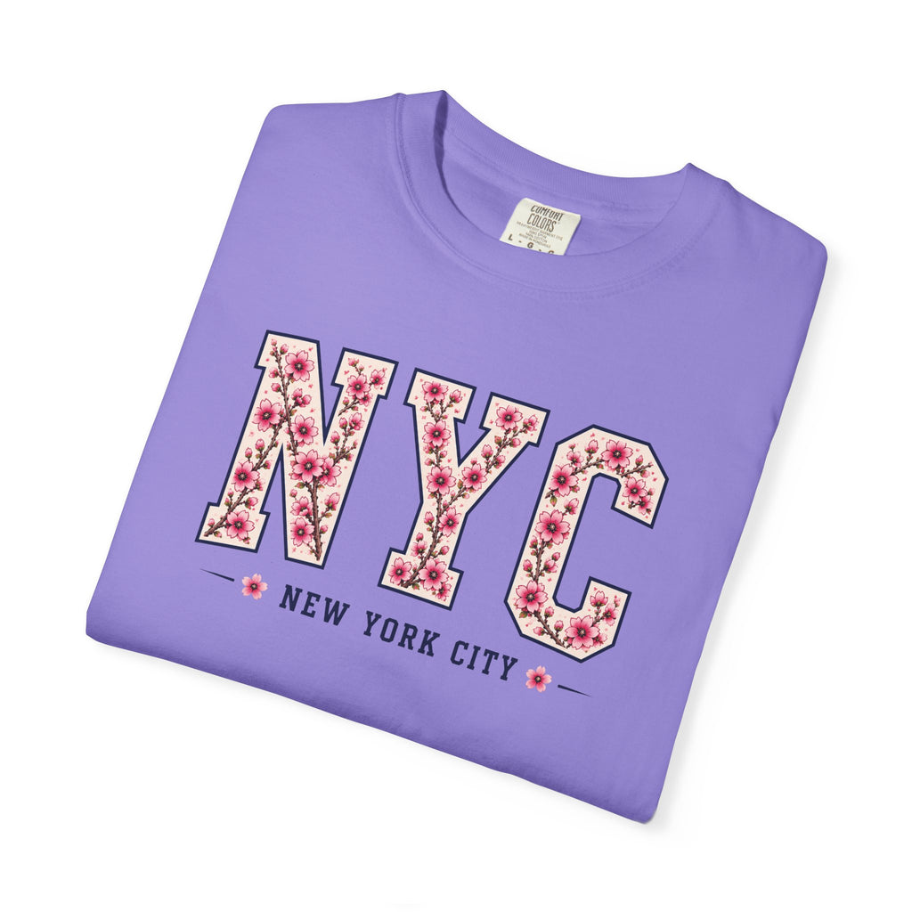 NYC Cherry Blossom T-Shirt — Floral New York City Tee